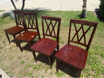 4 dining chairs sold as is