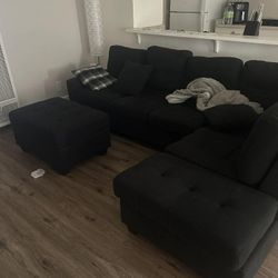 SOFA SET WITH LEG REST 