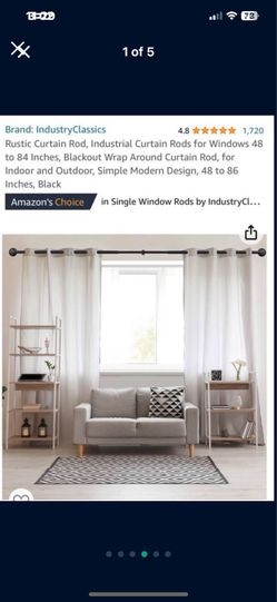 Rustic Curtain Rod ***READ DESCRIPTION**