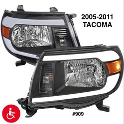 2005 TO 2011 Toyota Tacoma LED Bar Projector Headlights