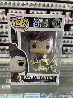Faye Valentine 1214 Cowboy Bebop Funko Signed By Wendee Lee w/ COA 