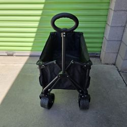 Folding Wagon Carts With Adjustable Handle/collapsible Beach Wagon with Big Wheels for Sand