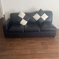 Black Leather Couch