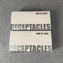 ENERLITES Duplex Electrical Outlets – 20-Pack (2 Boxes) 15A 125V White, Self-Grounding