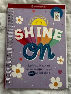NWT American Girl “Shine On” spiral-bound purple journal for girls