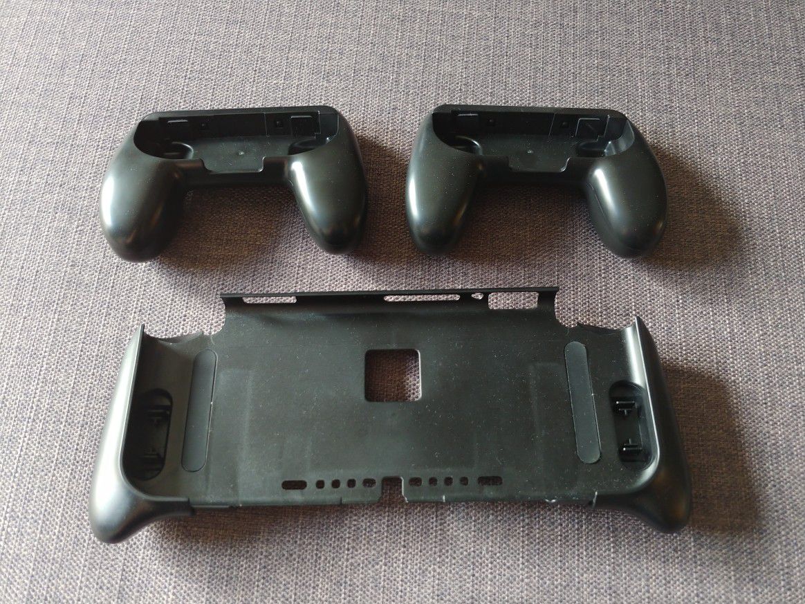 Nintendo Switch Console grip and Joy con grips Bundle