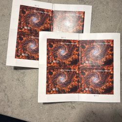 Stamps Spiral Galaxy Ngc628 Usa $10.10 A Piece  4On A Sheet