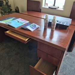 Estate lot Sale:  Desk, Canvas paintings,  Bar supplies. 