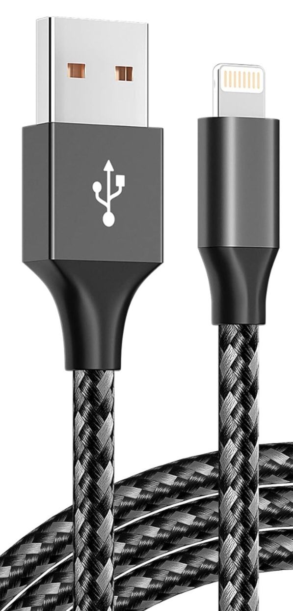 iPhone Charger 6 ft MFi Certified Lightning Cable Nylon Braided Cable iPhone Charger Fast Charge