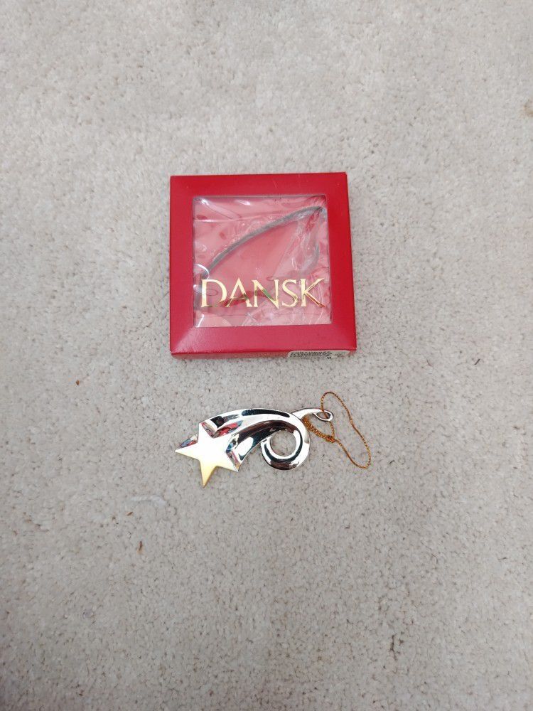 Dansk He's Y Duty Silver And Gold Shooting Star Ornament