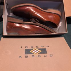 Joseph Abboud Brown Dress Shoes Men’s 9.5D – Plain Toe – With Box