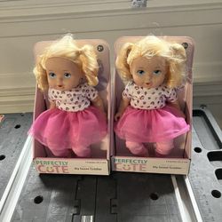 Two Perfectly Cute Dolls New
