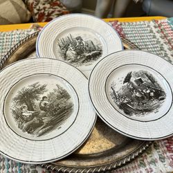 Antique France Calendar Plates