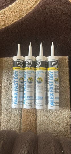 White Dap Alex Fast Dry Waterproof/Crackproof Acrylic Latex Caulk plus Silicone