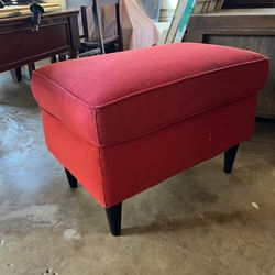 Red Ikea Ottoman