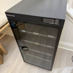 FORSPARK 100L Large Camera Dehumidifier Dry Cabinet, Quiet Humidity Control Storage with Lock & 3 Adjustable Shelves for DSLR