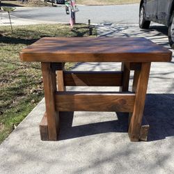Solid End Table/side Table