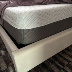 Brand New Serta Queen Memory Foam Mattress And Bed Frame 