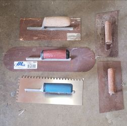 Concrete trowls assortment