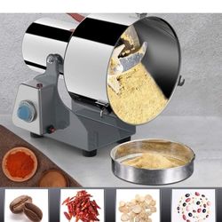 Electric Grain Mill Grinder 500g, Spice Grinder, Stainless Steel Grinder, 2400W High-Power Grinder, Used for Grains, Spices, Herbs, Pepper, 