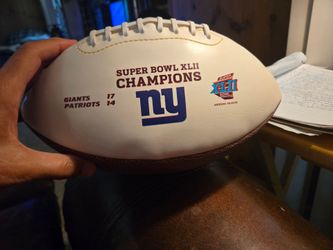 NY giants 2008 super bowl commemorative football