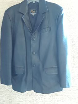 Leather jacket like new size large