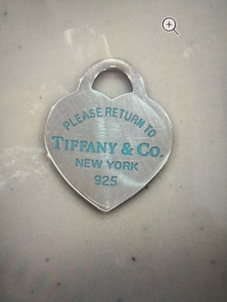 Please Return To Tiffany 925 Pendant 