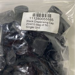 Black Dispensing Cap 20/410 (50 Pack)