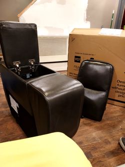 New Hartley Console Table – Charcoal Leather 33.5 x 35 x 31.5 Inches - Baltimore, MD