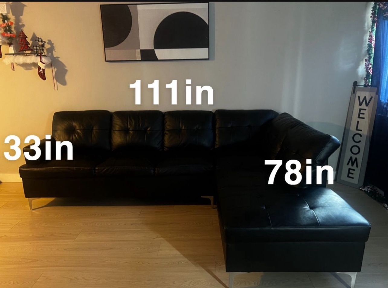 Black Sectional Sofa