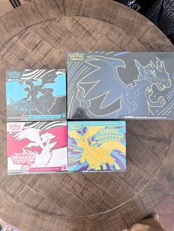 2026 Pokémon Mega Evolution Ascended Heroes ETB, Pokémon Scarlet & Violet Black Bolt & White Flare, Pokémon Scarlet & Violet Black Bolt & White Flare,