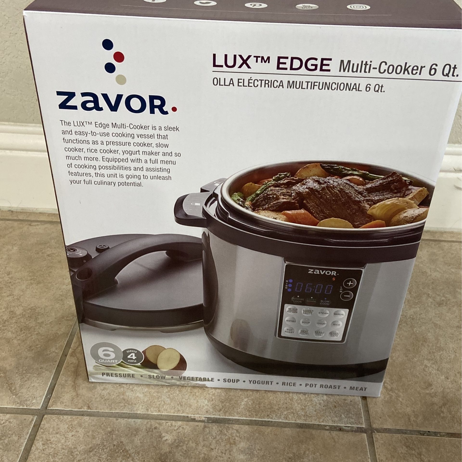 Zavor Lux Edge Multi Cooker 6qt