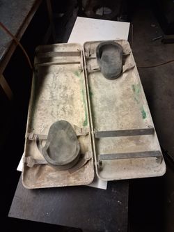Polystyrene concrete finishing sliders