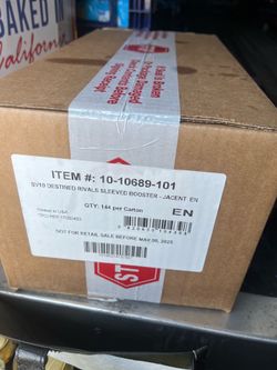 Pokemon destined rivals sleeved 144pk box!!!!