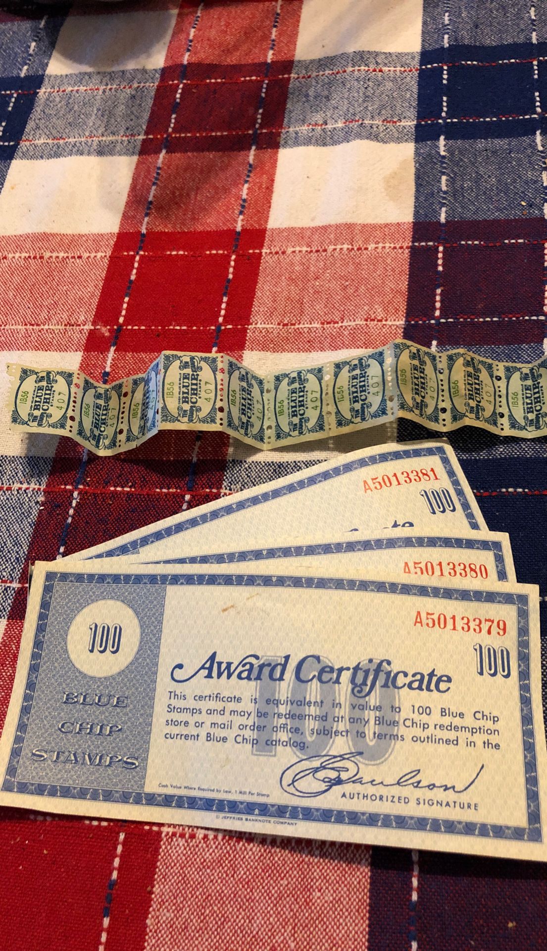 OLD BLUE CHIP STAMPS!!