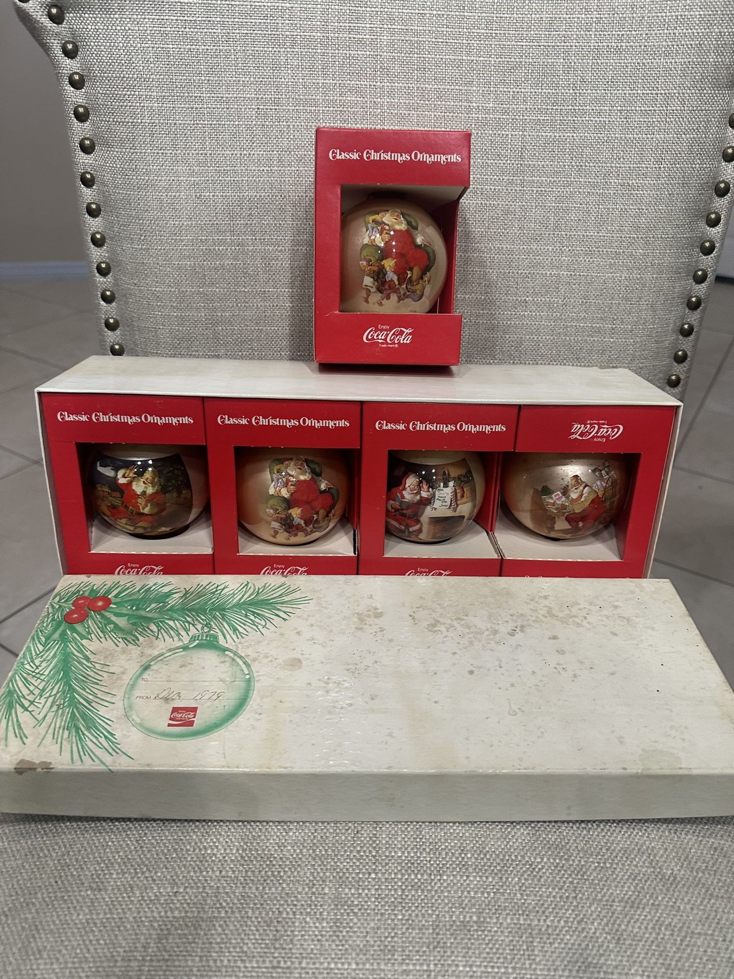 Antique Coca Cola Christmas Ornaments
