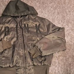PINK VICTORIA SECRET BOMBER JACKET