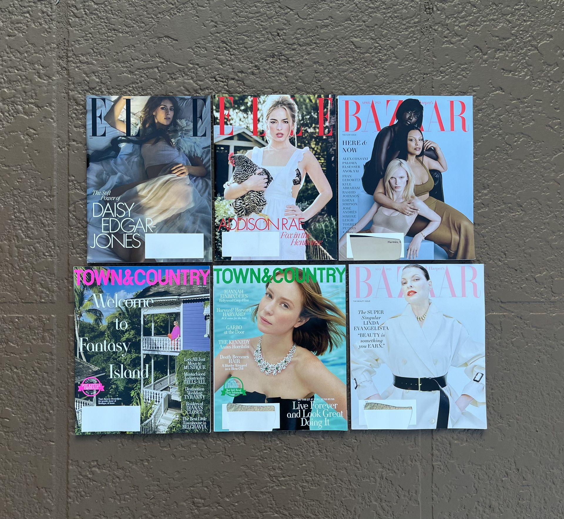 6 Brand new April & May 2025 premium fashion magazines