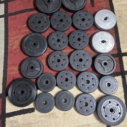 Plastic Weight Plates – 85 lbs Total (Negotiable)