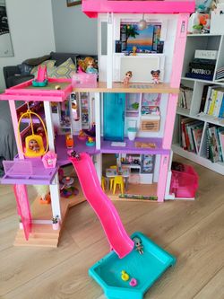 Barbie Dream House with Assorted Dolls and Accessories