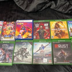 Xbox One Ps Five And Nintendo Switch Games