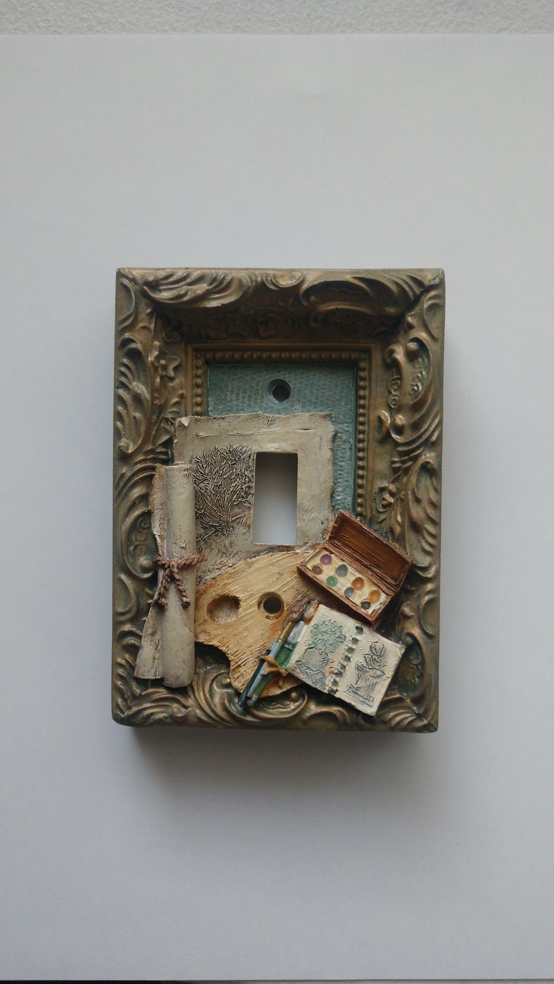Beautiful ceramic light switch plate