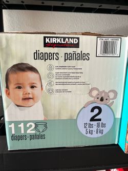 Kirkland diapers Size 2 Count 112