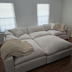 Cloud Couch Beige Like New 