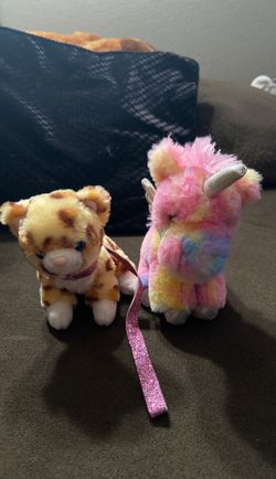 2 mini JUSTICE stuffed animals unicorn 🦄 Pegasus and kitty