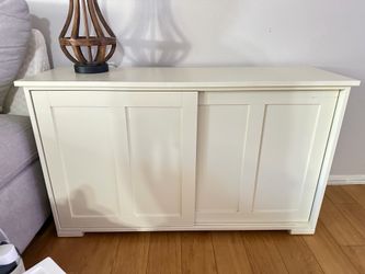 White Buffet Cabinet, Sideboard, Entryway Storage
