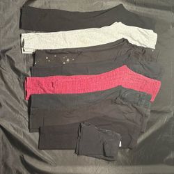 Little Girls Leggings & Shorts Bundle – 9 Pieces