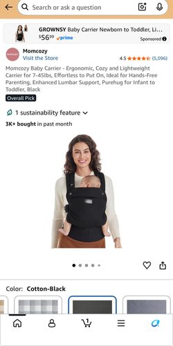 New Momcozy Baby Carrier