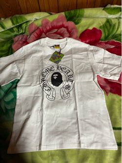 White Chrome Hearts BaPe shirt Medium