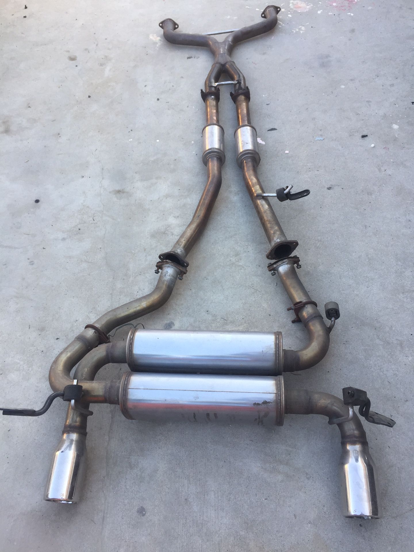 03-08 NISSAN 350Z STILLEN STAINLESS STEEL CAT BACK EXHAUST MUFFLER